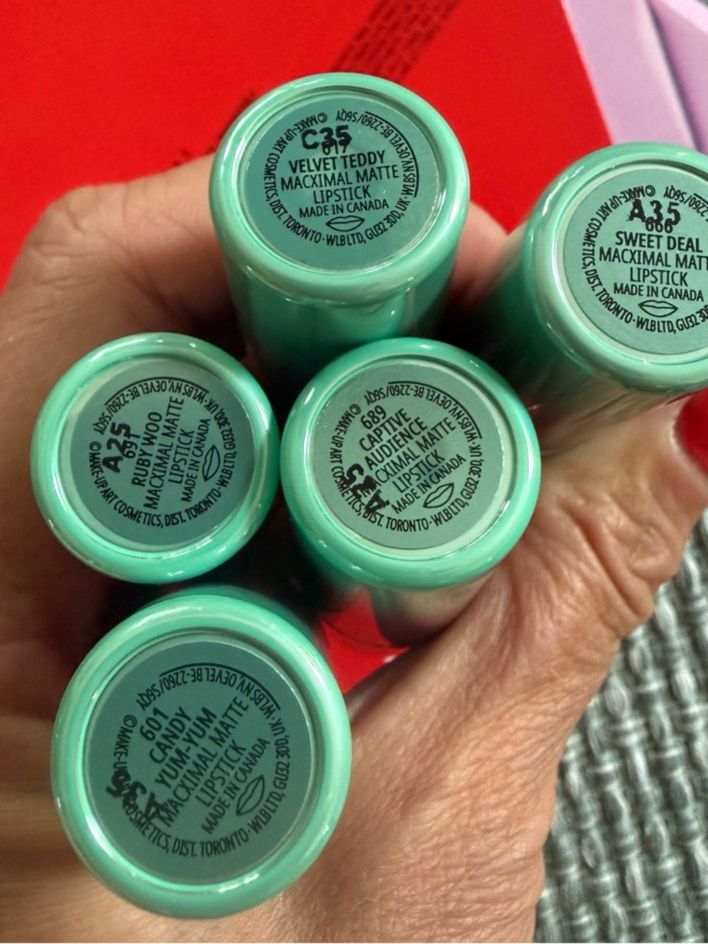 MAC Lipstick set of 5 matte colors - Picture 3 of 3
